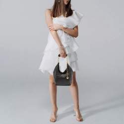 Pre Owned Loewe Squeeze Small Choco Brown Leather Shoulder Bag