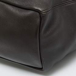 Pre Owned Loewe Squeeze Small Choco Brown Leather Shoulder Bag