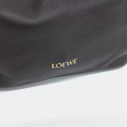 مملوكة مسبقًا Loewe Brown Leather Squeeze Bag Small