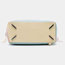 Pre Owned Loewe Pink Medium Multicolor Leather Puzzle Satchel