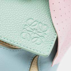 Pre Owned Loewe Pink Medium Multicolor Leather Puzzle Satchel