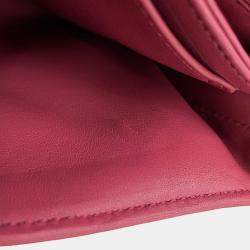 Pre Owned Loewe Puffer Goya Shoulder Bag Pink Lambskin