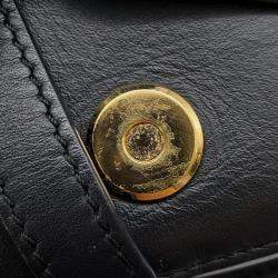 مملوكة مسبقًا حقيبة كتف لويفي جيت دوال جلد أسود صغيرة