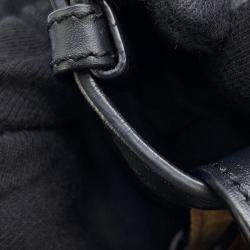 مملوكة مسبقًا حقيبة كتف لويفي جيت دوال جلد أسود صغيرة