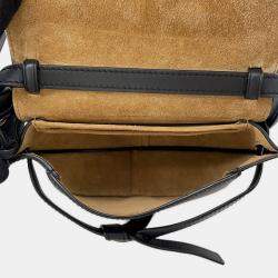 مملوكة مسبقًا حقيبة كتف لويفي جيت دوال جلد أسود صغيرة