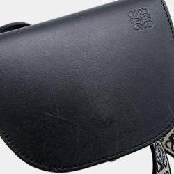 مملوكة مسبقًا حقيبة كتف لويفي جيت دوال جلد أسود صغيرة