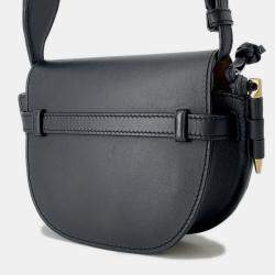 مملوكة مسبقًا حقيبة كتف لويفي جيت دوال جلد أسود صغيرة