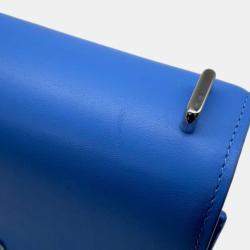 مملوكة مسبقًا Loewe Blue Small Leather Goya Crossbody
