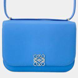 مملوكة مسبقًا Loewe Blue Small Leather Goya Crossbody