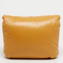 Pre Owned Loewe Puffer Goya Mustard Leather Shoulder Bag