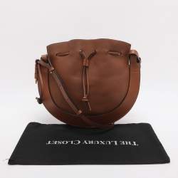 مملوكة مسبقًا حقيبة كتف لويفي هورس شو جلد بني