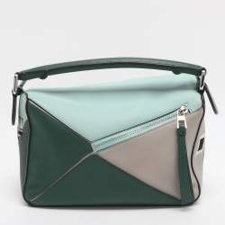 مملوكة مسبقًا Loewe Puzzle 10 Ken Price Re-edition Multicolor Leather Shoulder Bag