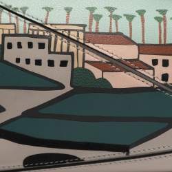 مملوكة مسبقًا Loewe Puzzle 10 Ken Price Re-edition Multicolor Leather Shoulder Bag