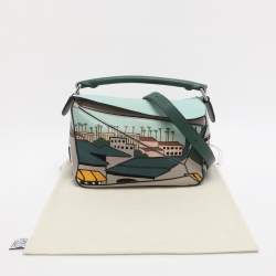 مملوكة مسبقًا Loewe Puzzle 10 Ken Price Re-edition Multicolor Leather Shoulder Bag