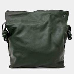 مملوكة مسبقًا Loewe Green Leather Flamengo