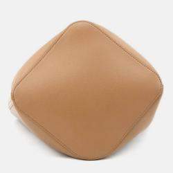 Pre Owned حقيبة دلو لويفي بابل جلد عجل ناعم بلون البلوط حجم متوسط