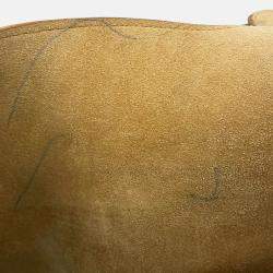 Pre Owned حقيبة دلو لويفي بابل جلد عجل ناعم بلون البلوط حجم متوسط