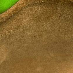 Pre Owned حقيبة لويفي فلمنكو نوت كتف جلد أخضر بقري بحجم صغير