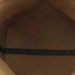 Pre Owned Loewe Puzzle Fold Tote Beige/Brown Raffia Calf Leather Size Medium