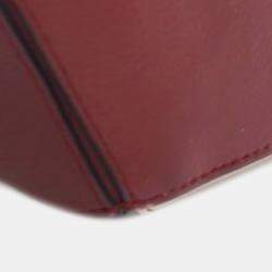 مملوكة مسبقًا Loewe Red Mini Bicolor Calfskin Puzzle Satchel