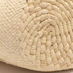 مملوكة مسبقًا حقيبة سلة لويفي أناغرام جلد ورافيا بيج وسط