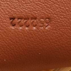 مملوكة مسبقًا حقيبة سلة لويفي أناغرام جلد ورافيا بيج وسط