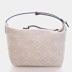 Pre Owned Loewe Canvas Cubi Anagram Bag