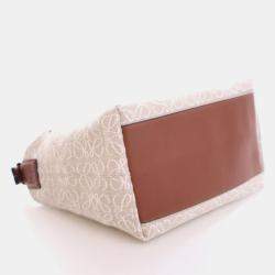 Pre Owned Loewe Canvas Cubi Anagram Bag