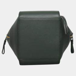 Pre Owned Loewe Green Calf Compact Hammock Bag