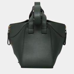 مملوكة مسبقًا Loewe Green Calf Compact Hammock Bag
