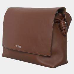 مملوكة مسبقًا حقيبة ساتشل لويفي فلامنكو جلد بني