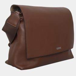 مملوكة مسبقًا حقيبة ساتشل لويفي فلامنكو جلد بني