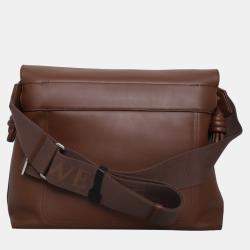 مملوكة مسبقًا حقيبة ساتشل لويفي فلامنكو جلد بني