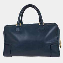 مملوكة مسبقًا Loewe Dark Blue Amazona 36 Handbag