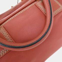 Pre Owned حقيبة لويفي أمازونا ٢٨ جلد حمل وردي