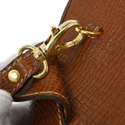 مملوكة مسبقًا حقيبة لويفي بنية جلد ٢ طريقتين