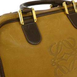 Pre Owned Loewe Beige Leather Handbag