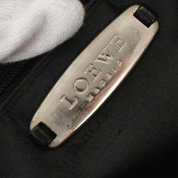 Pre Owned حقيبة لووي من الجلد الأسود بحمالات على الكتف مصنوعة من جلد الحمل