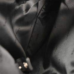 Pre Owned حقيبة لووي من الجلد الأسود بحمالات على الكتف مصنوعة من جلد الحمل