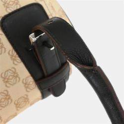 Pre Owned Loewe Senda Anagram Beige Canvas Top Handle Bag