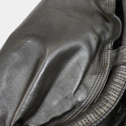 Pre Owned حقيبة يد لويس جلد نابا فضي معدني