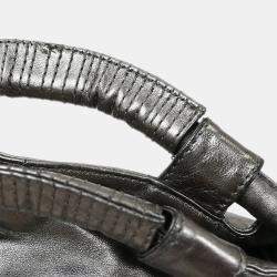 Pre Owned حقيبة يد لويس جلد نابا فضي معدني