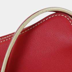 Pre Owned Loewe Red Leather Shoulder Bag