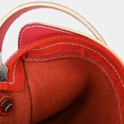 Pre Owned Loewe Red Leather Shoulder Bag
