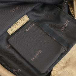 Pre Owned Loewe Gold Lambskin Nappa Aire Handbag