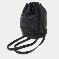 مملوكة مسبقًا حقيبة ظهر لويفي برباط جلد أسود