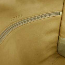 Pre Owned حقيبة يد من جلد سويدي بني لويفي