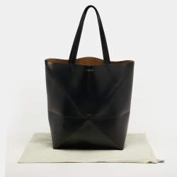 مملوكة مسبقًا حقيبة يد لويس جلد سوداء/بنية بازل فولد توت