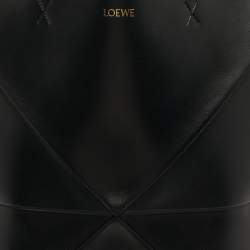 مملوكة مسبقًا حقيبة يد لويس جلد سوداء/بنية بازل فولد توت