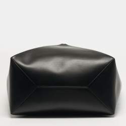 مملوكة مسبقًا حقيبة يد لويس جلد سوداء/بنية بازل فولد توت